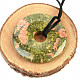 Epidote donut pendant (4.5 cm)