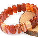 Orange agate bracelet