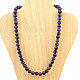 Amethyst beads necklace (0.8cm) 45cm