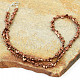 Brown heart hematite necklace (48cm)