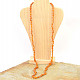 Cobble amber necklace (87cm)