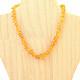 Amber yellow necklace (34cm)