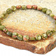Bracelet cut lens from the epidote