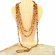 Amber cobble long necklace (192cm)