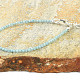 Fine bracelet made of aquamarine Ag 925/1000