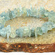 Aquamarine bracelet natural stones (approx. 1.5 cm)