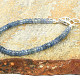Faceted sapphire bracelet Ag 925/1000