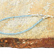 Blue topaz bracelet soft Ag 925/1000