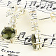 Luxury women's earrings with zircons and amethysts Ag 925/1000