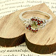 Vltava ring with garnets Ag 925/1000