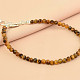 Bracelet with Ag 925/1000 silver clasp made of tiger's eye