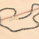 A tasteful necklace made of sapphire clasps Ag 925/1000