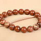 Jasper wrapped with beads 10mm bracelet