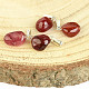 Red spinel drum pendant handle Ag 925/1000