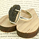 Vltavín raw ring Ag 925/1000 size 55