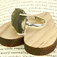 Ring made of raw vltavine Ag 925/1000 size 56