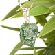 Natural emerald pendant Ag 925/1000 handle