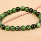 Original ruby bracelet in zoisite