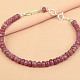 Bracelet made of ruby Ag 925/1000 clasp