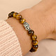 Tiger's eye bracelet with a Buddha-shaped bead