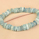 Aquamarine bracelet of irregular shapes