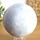 Polished blue calcite ball 83mm