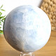 Smooth ball of blue calcite 1281g