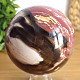 Petrified wood larger polished ball 1006g