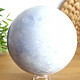 Smooth ball of blue calcite 2275g