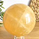 Honey calcite stone ball with a diameter of 9.1 cm