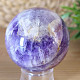 Chevron amethyst stone in the shape of a sphere with a diameter of 5.5 cm