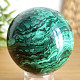 Malachite stone in the shape of a ball with a diameter of 6.2 cm