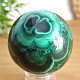 Malachite stone in the shape of a ball with a diameter of 5.8 cm