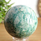 Green aventurine stone in the shape of a ball with a diameter of 5.7 cm