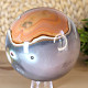 Colorful jasper stone in the shape of a ball with a diameter of 9.8 cm