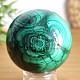 Malachite stone in the shape of a ball with a diameter of 5.3 cm