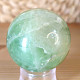 Green fluorite stone in the shape of a ball with a diameter of 5.0 cm