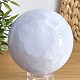 Blue calcite ball with a diameter of 6.5 cm