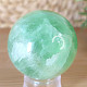 Green fluorite stone in the shape of a ball with a diameter of 5.2 cm