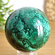 Malachite stone in the shape of a ball with a diameter of 6.2 cm