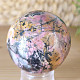 Rhodonite stone in the shape of a ball with a diameter of 5.3 cm