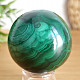 Malachite stone in the shape of a ball with a diameter of 5.3 cm