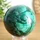 Malachite stone in the shape of a ball with a diameter of 5.7 cm