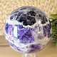 Amethyst stone in the shape of a ball with a diameter of 10 cm