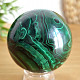 Malachite stone in the shape of a ball with a diameter of 5.8 cm