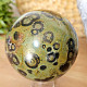 Kambaba jasper stone in the shape of a ball 831 grams