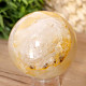 Crystal stone with limonite in the shape of a ball 406 grams