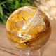 Crystal stone with limonite in the shape of a ball 312 grams