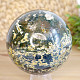 Stone jasper ocean in the shape of a sphere 836 grams