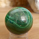 Ball-shaped malachite stone 192 grams